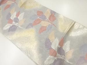 アンティーク　枝葉模様織出し袋帯（材料）